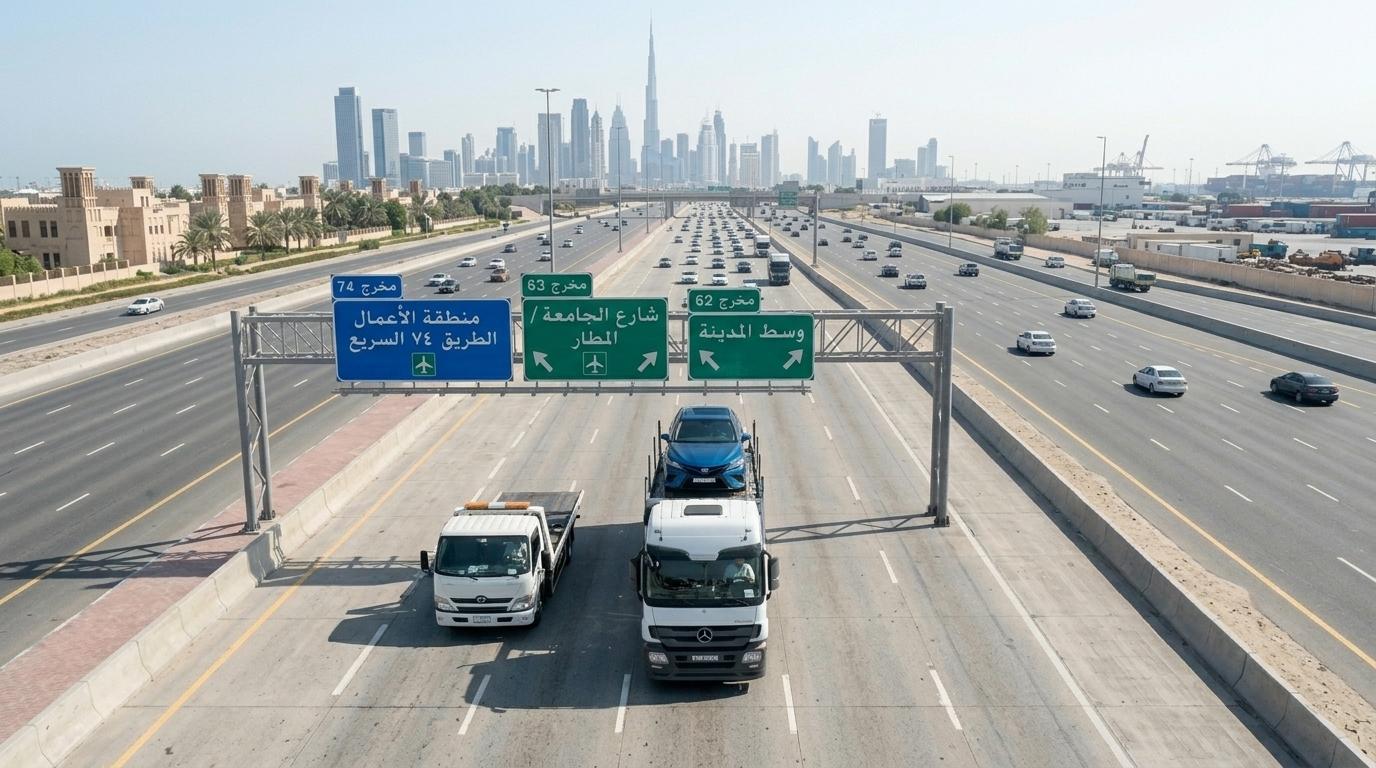 إنقاذ السيارات على الطرق السريعة والصحراوية